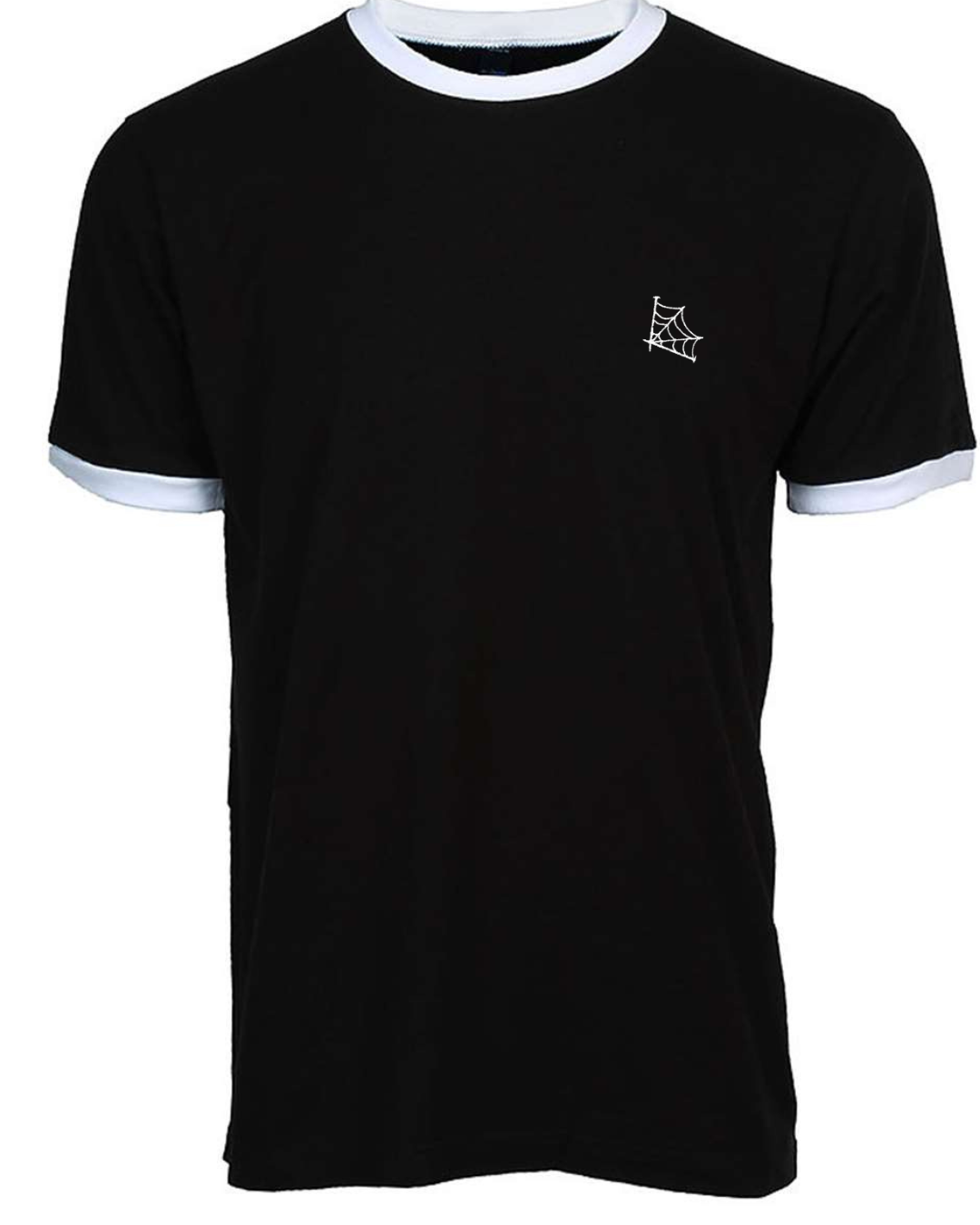 Black T-shirt, white trim, CloseKnit logo