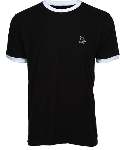 Black T-shirt, white trim, CloseKnit logo